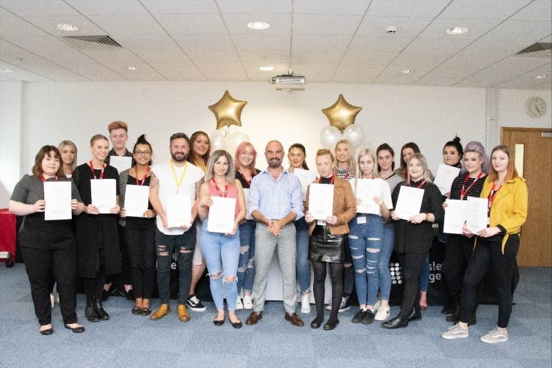 Main image for Former student showcases hairdressing skills at event