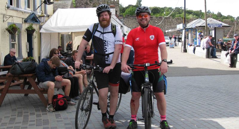 Main image for Duo gear up for 11 days cycling