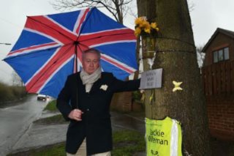 Main image for Action pledge on road where mum was killed