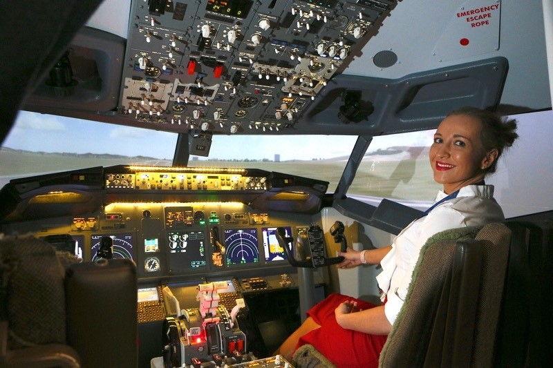 Main image for Flight simulator just the ticket for furloughed pilots