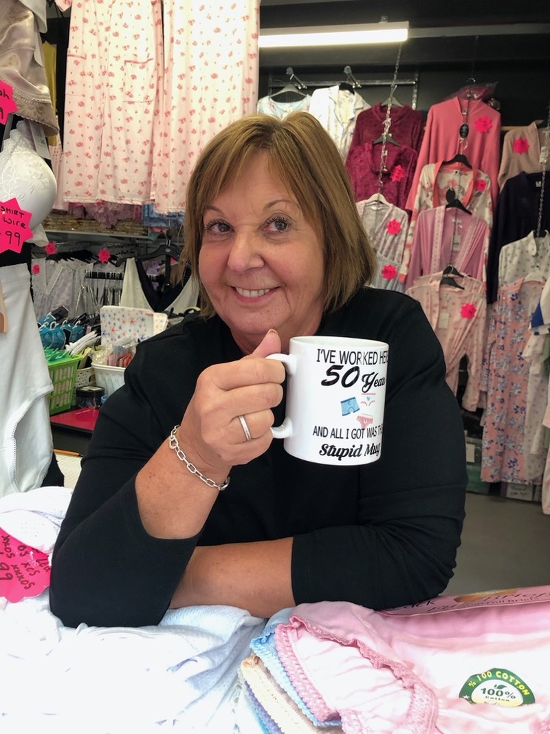 ANNIVERSARY: Dave Mills organised a 50th year anniversary celebration for a long-standing stallholder on Monday.