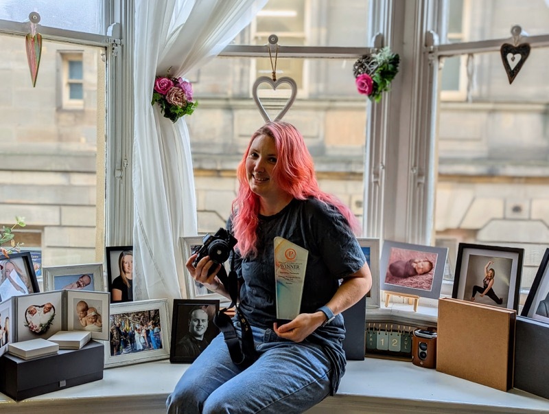 AWARD-WINNING: Photographer Kathryn Simpson in her studio.