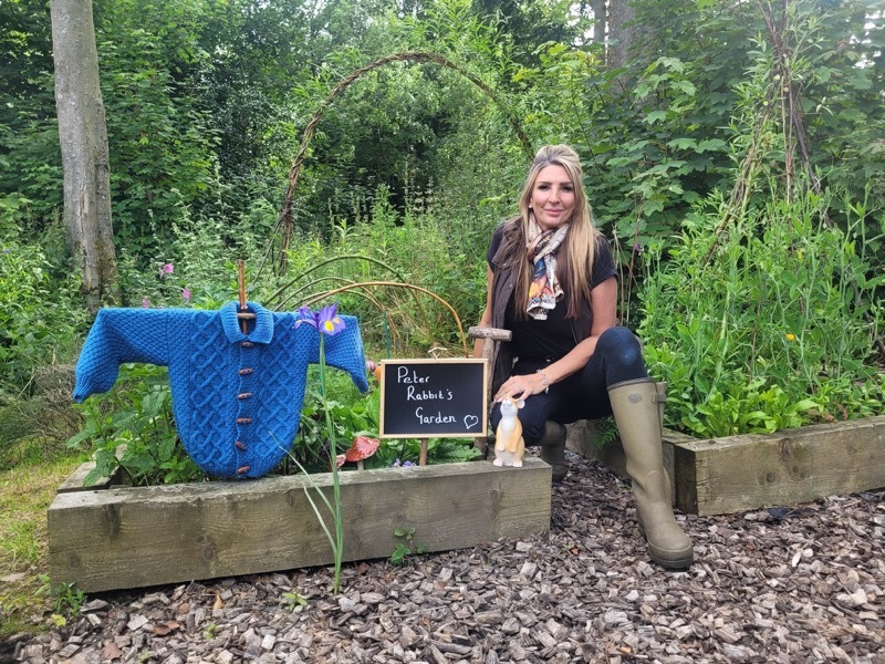 TRIBUTE: Steffanie Prest in her garden in Wortley.