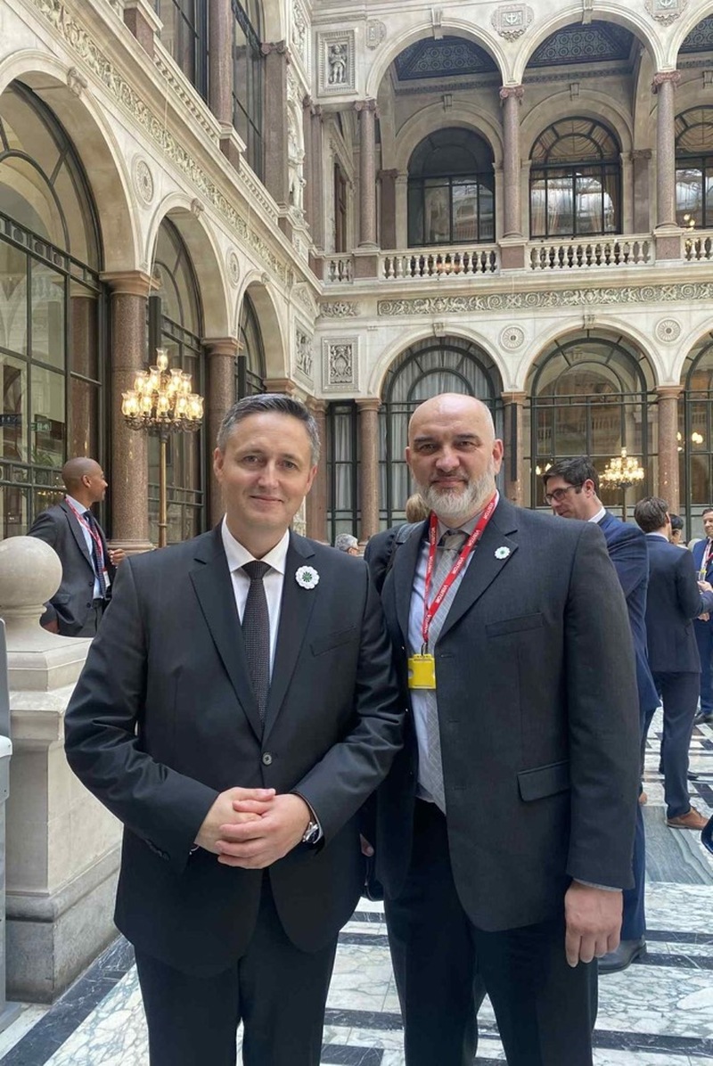 Riad with the president of Bosnia
