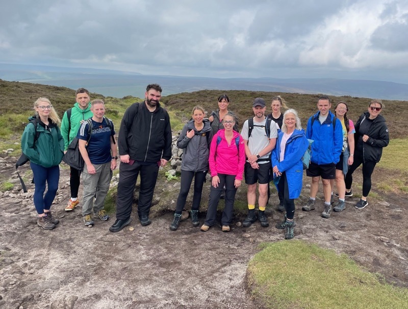 GONE THE DISTANCE: The team who completed the fundraiser.