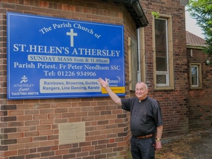 UPLIFT: Father Peter Needham. Picture: Andrew Copley.