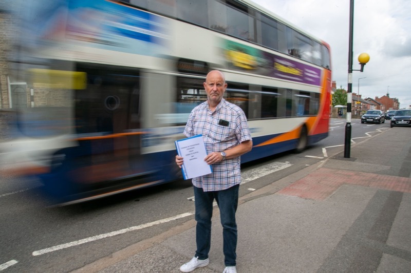 ACTION NEEDED: Coun Andy Wray’s bid to upgrade a busy crossing in Birdwell has received backing. Picture: Shaun Colborn.