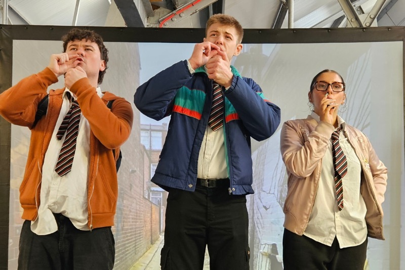 HOOKED: The performance has been sown in eight secondary schools.
