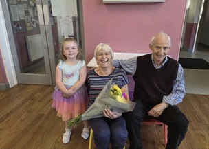 RETIREMENT: Youngster Annie Dale with Barbara and Ron Cooper.