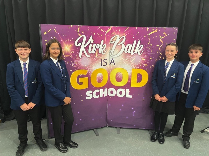PROUD: Kirk Balk Academy has been praised following its latest Ofsted inspection.