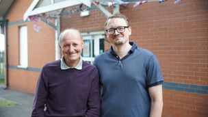 COMMUNITY HERO: Ian Graham with Craig Aubrey.