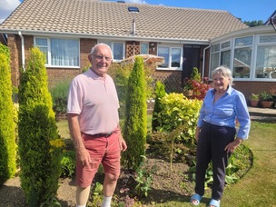 Denis and Ann’s garden in Birdwell.