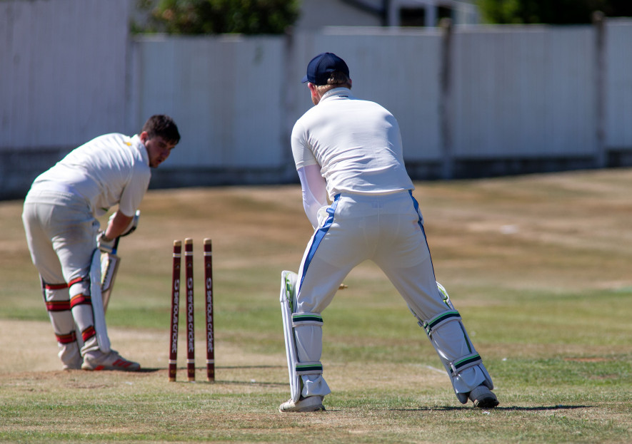 Wicket: A Thurnscoe player is bowled against Newton Hill.