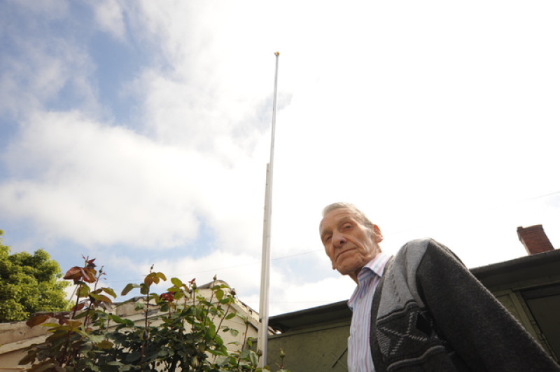 Main image for St George's flags stolen from veteran's garden