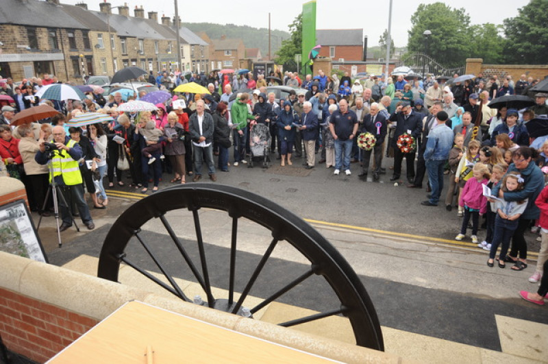Main image for Mining memorial unveiled at fun day