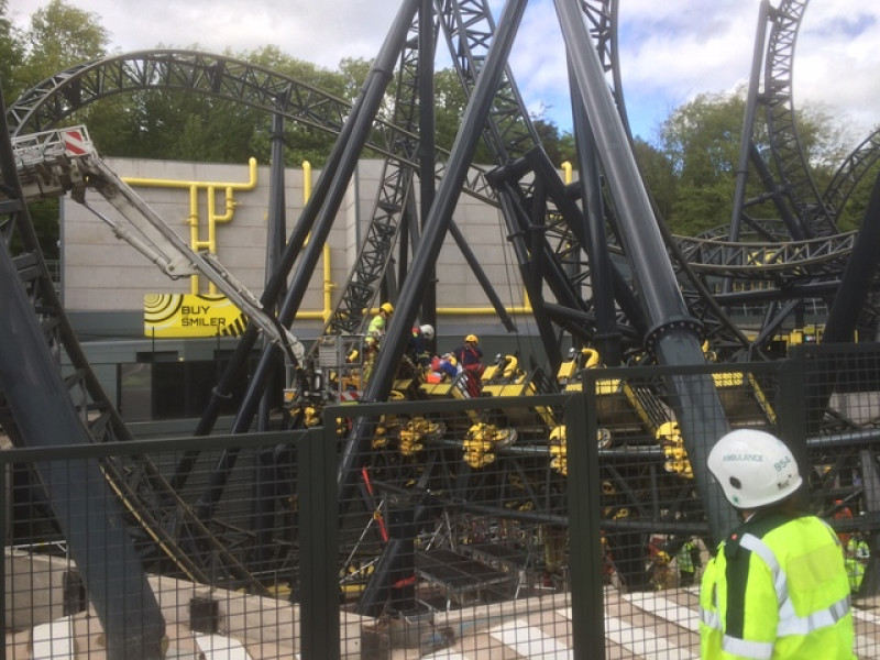 Main image for Barnsley teens recovering after Alton Towers rollercoaster smash