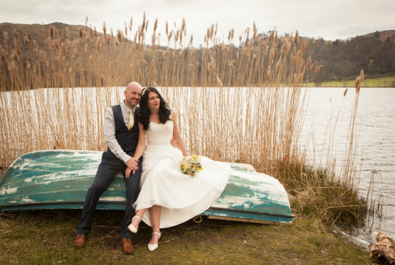 Main image for Couple celebrate after wedding day win
