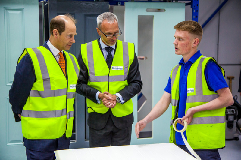 Main image for Earl of Wessex officially opens Barnsley paint plant