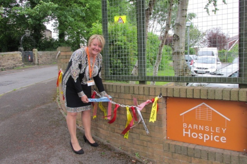 Main image for Hospice celebrates special ones with rainbow of ribbons