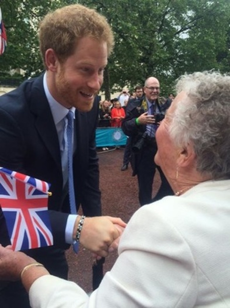 Main image for Barnsley grandma meets Prince Harry