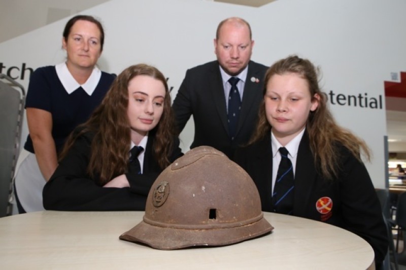 Main image for Pupils buy rare helmet