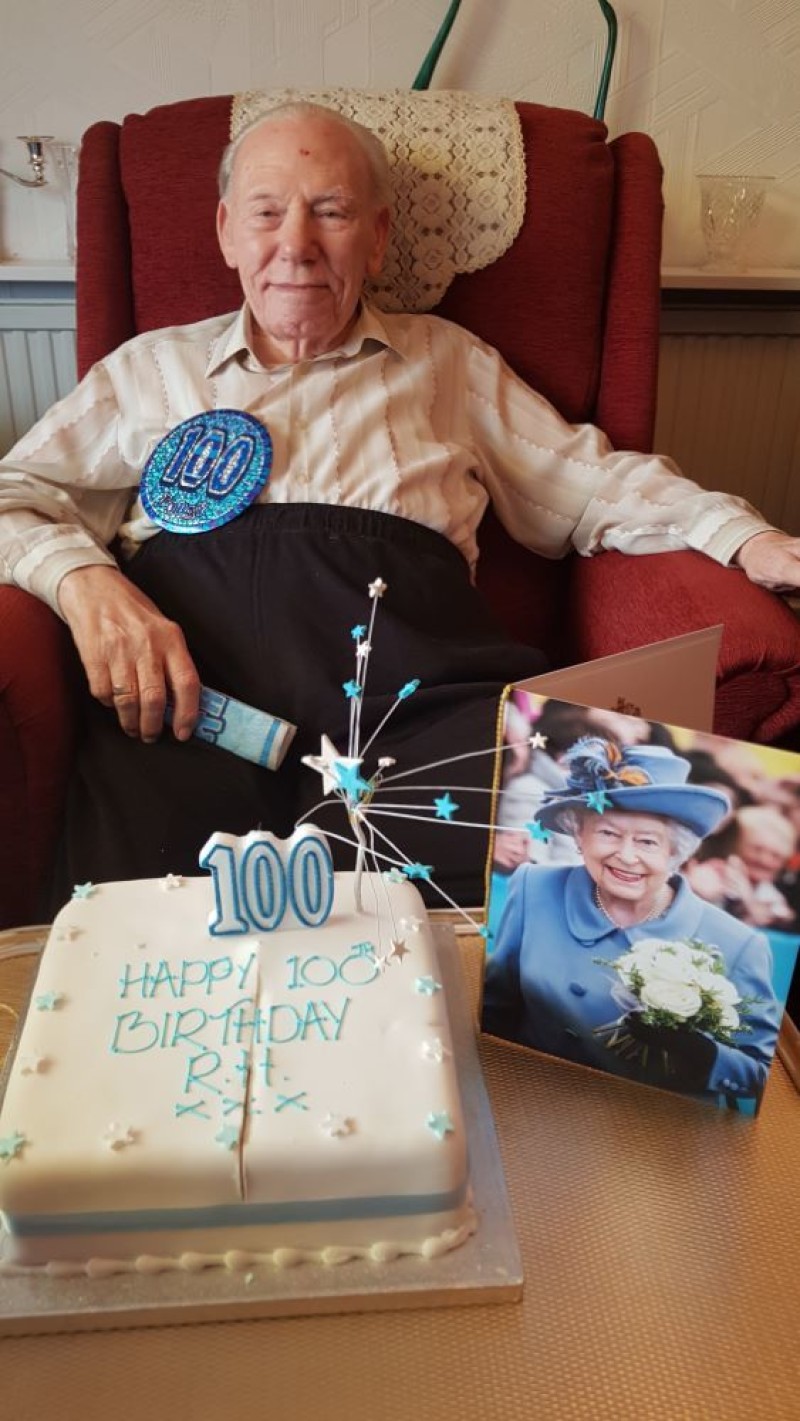 Main image for War veteran hits century