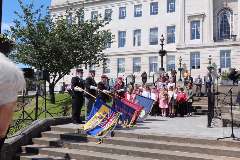 Main image for Emotional service 75 years on from D-Day