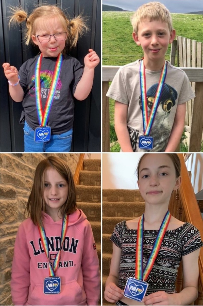 Main image for Youngsters raise cash for NHS