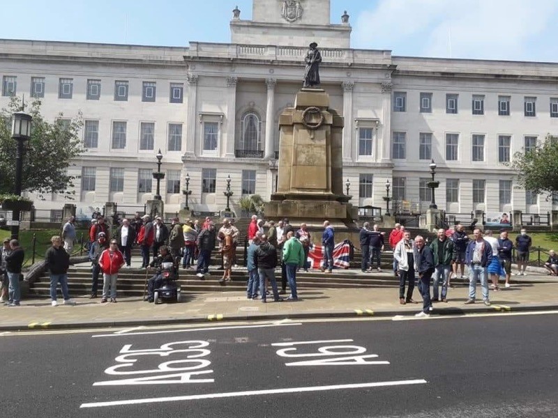 Main image for War memorial protectors dismiss racist claims