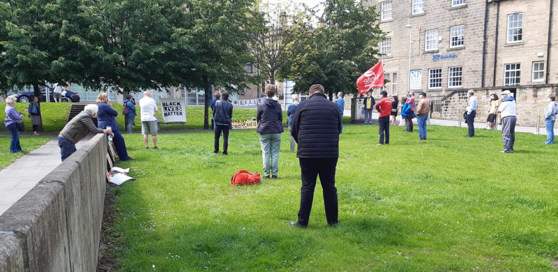 Main image for Protesters speak out against racism