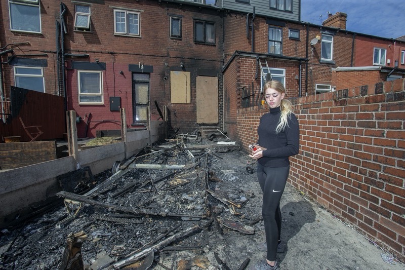 Main image for Arsonists to blame for damage
