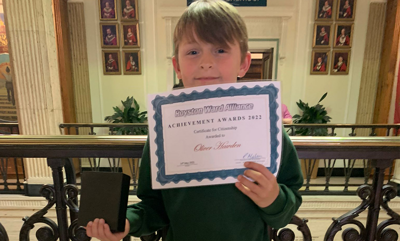 Main image for Youngster praised for fundraising work