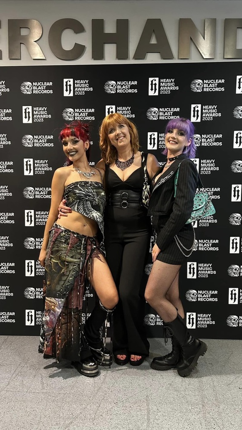 HONOURED: Delilah with her mum Helen, and sister Olivia.