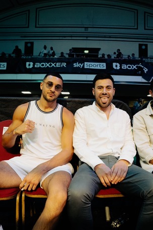 Callum Simpson with Ben Shalom