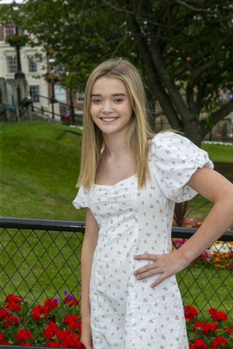 Teen Model: finalist in the miss teen britain is 12 year old georgia from Gt Houghton. Picture Shaun Colborn PD092301