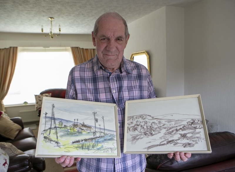 Jackson under wraps: two Ashley Jackson pieces of art that have been under wraps for 50 years have resurfaced thanks to the chronicle article last week, Michael Hellewell owns the paintings but his late wife Anne never liked them. picture Shaun Colborn PD092297