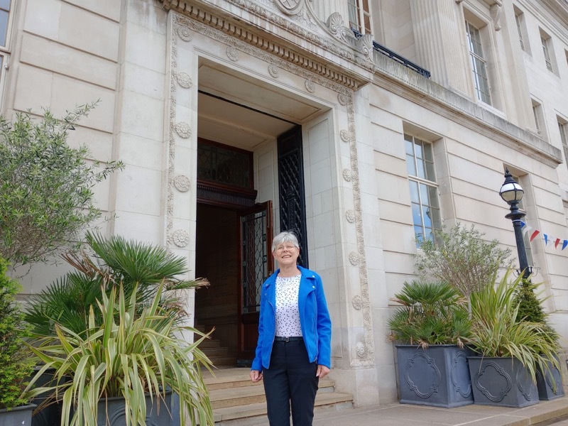 RETIRING: Old Town Coun Jo Newing.