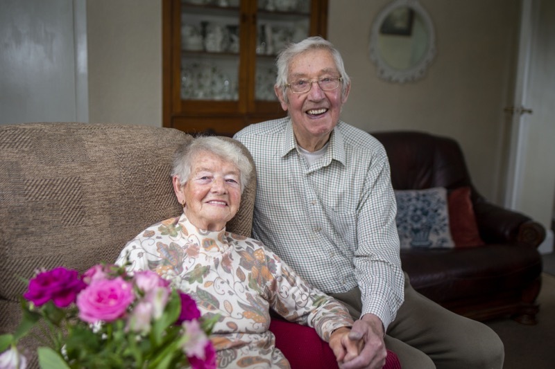 Platinum Pair: Robert and Pat Melton who are about to celebrate 70 years of marriage. picture Shaun Colborn PD092235