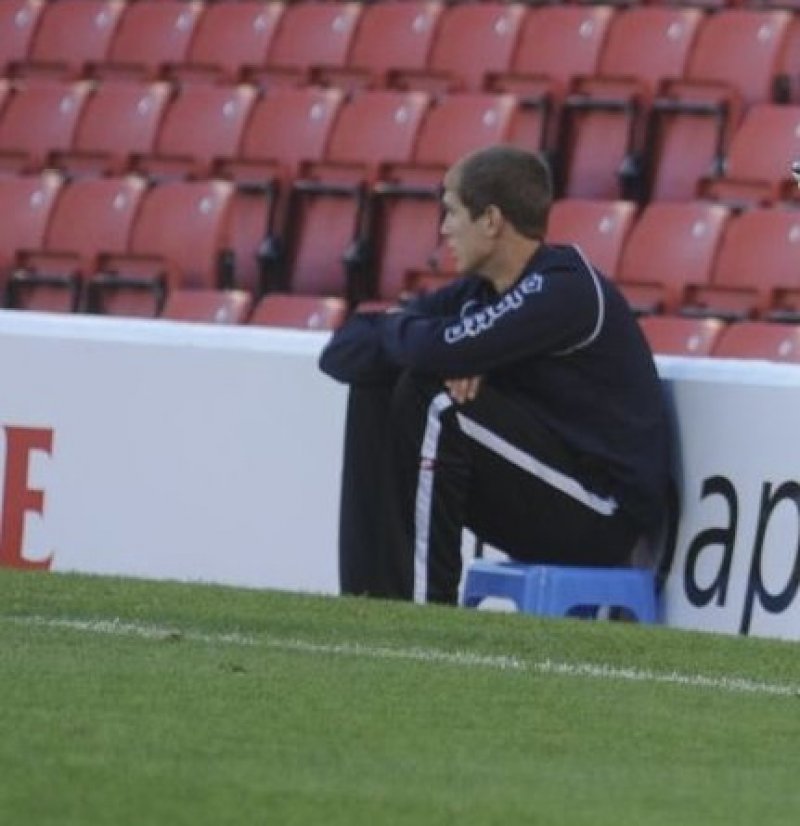 John Stones as a ball boy at Oakwell