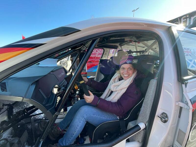 RALLY RACE: MP Miriam Cates in one of the cars which could be used in December.