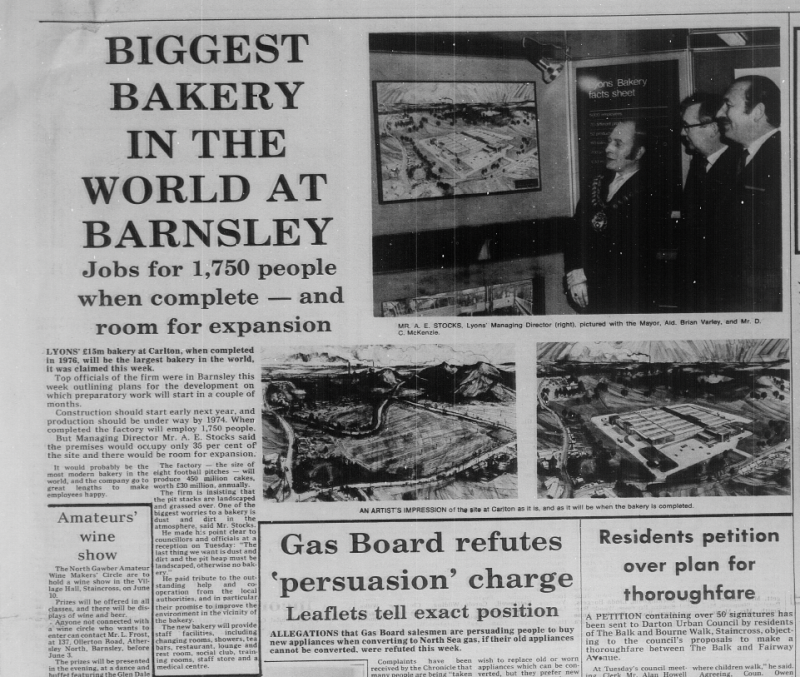 Main image for From the archives: Lyons Bakery Barnsley, the biggest bakery in the world?