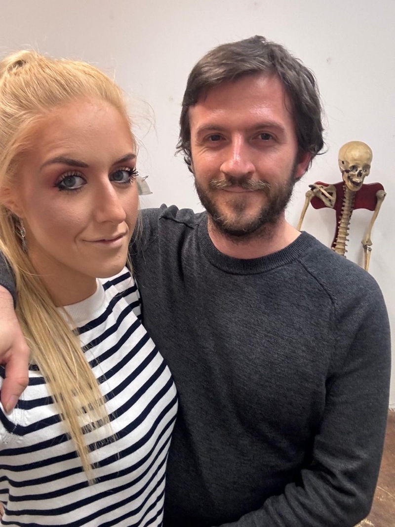 Lee Steer and his partner Sarah Carter.