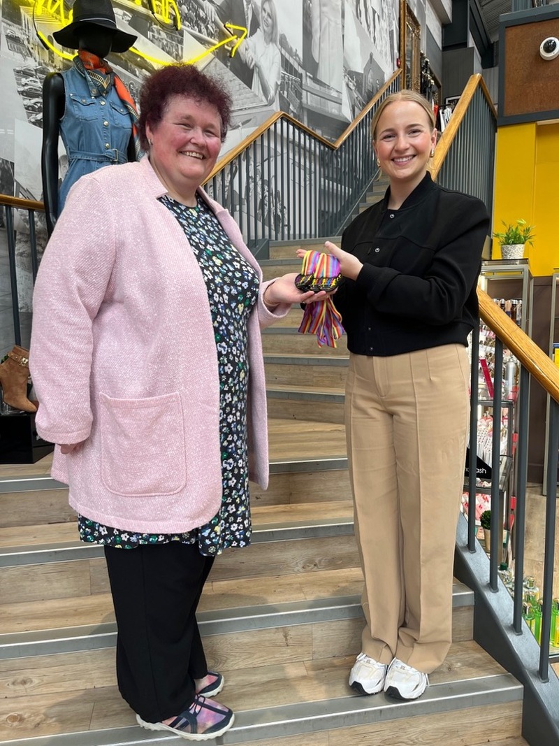 ALL SET: Claire Throssell with Nicole Burgin whose firm - Sandersons - is sponsoring Sunday’s fun run.