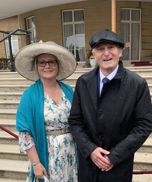 George Spencer with daughter Jane.