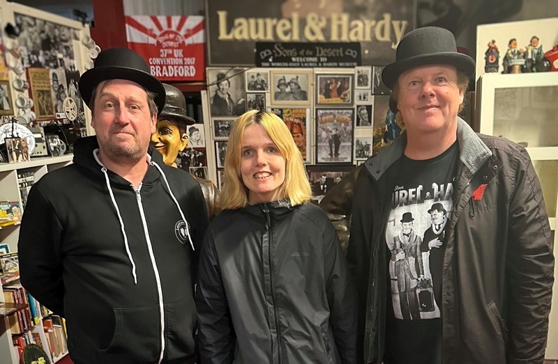 NEW PROJECT: Dean, Rebecca and Mark at the museum.