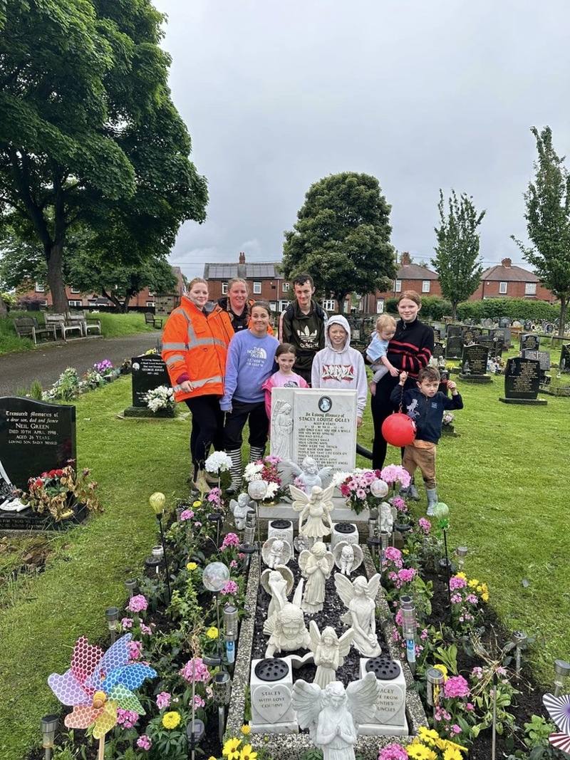 FAMILY AFFAIR: Wendy has been cleaning up Carlton Cemetery for 25 years.