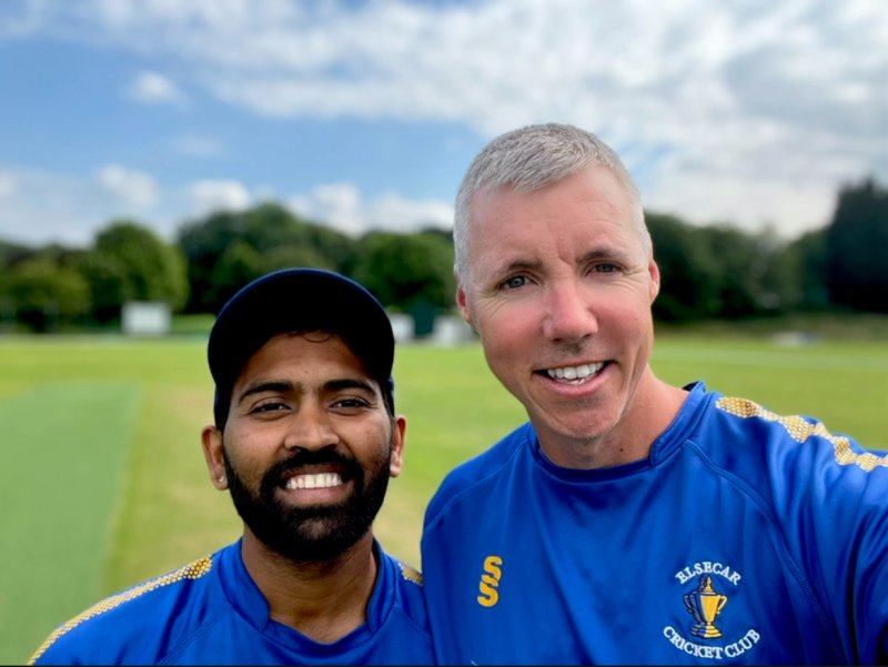 Big partnership: Samarpit Joshi and Peter Hadfield.