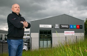 A new motorbike dealership is set to open in Wombwell. Picture is owner Matthew Gilder. Picture Shaun Colborn PD093240