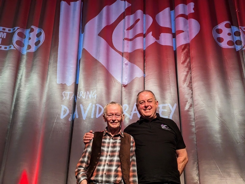 David ‘Dai’ Bradley with Parkway Cinema co-owner Rob Younger.