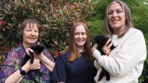 Deborah Hall, Rachel Dunning and Lindsay Pumford